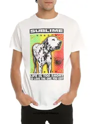 Gildan смешные футболки модные мужские футболки мужские летние футболки с принтом Sublime Lou Dog смешные футболки
