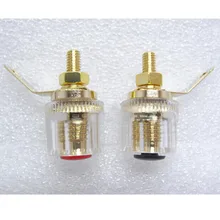 4 шт. Разъем Банана медные розетки с банановыми штекерами терминалы для звуковых кристаллов шпильки громкоговорители