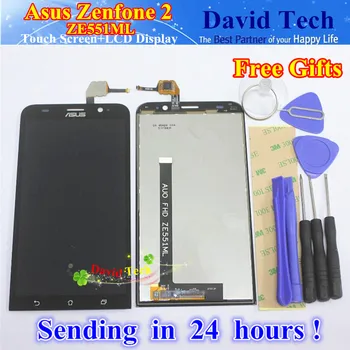 High Quality Touch Screen + LCD Display Digitizer Assembly For Asus Zenfone 2 ZE551ML 5.5 inch Phone Black 1920*1080