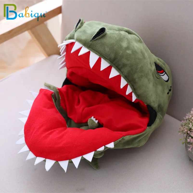 Babiqu Hot Sale Creative Dinosaur Shark Headgear Cute Staffed Caps Simulation Animal Plush Dolls Soft Toys Kids Christmast Gift Babiqu Hot Sale Creative Dinosaur Shark Headgear Cute Staffed Caps Simulation Animal Plush Dolls Soft Toys Kids Christmast Gift