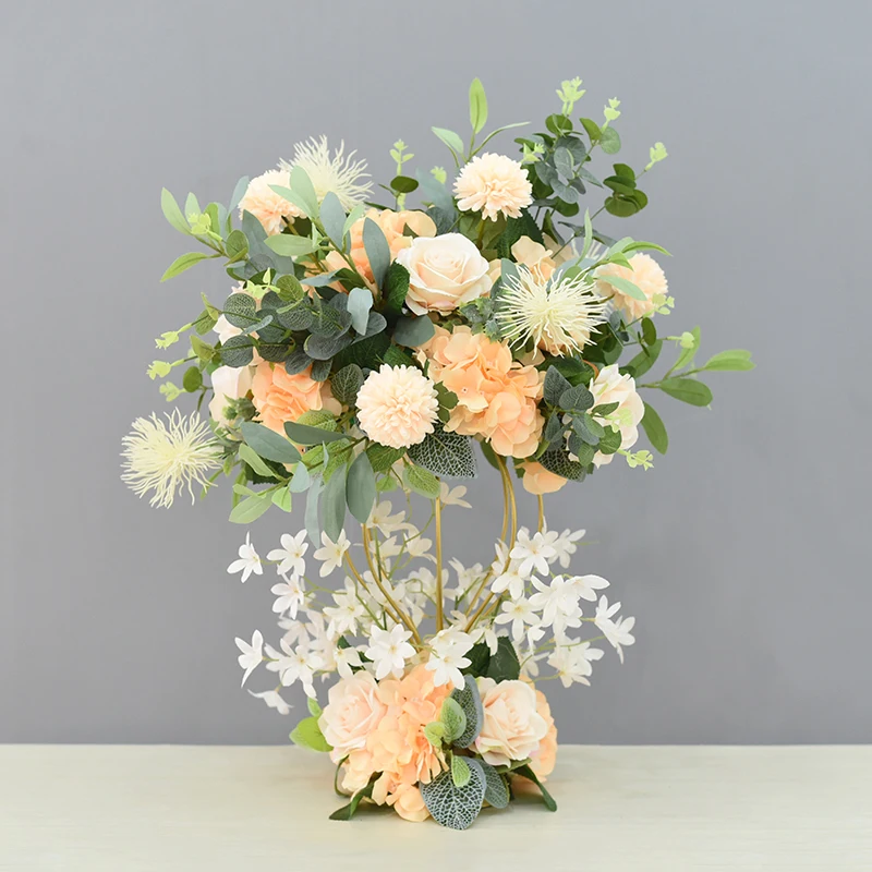 JAROWN Artificial Main Table Flower Ball Set Home Party Road Lead Props Flower Arrangement Wedding Signing Table Decoration (5)