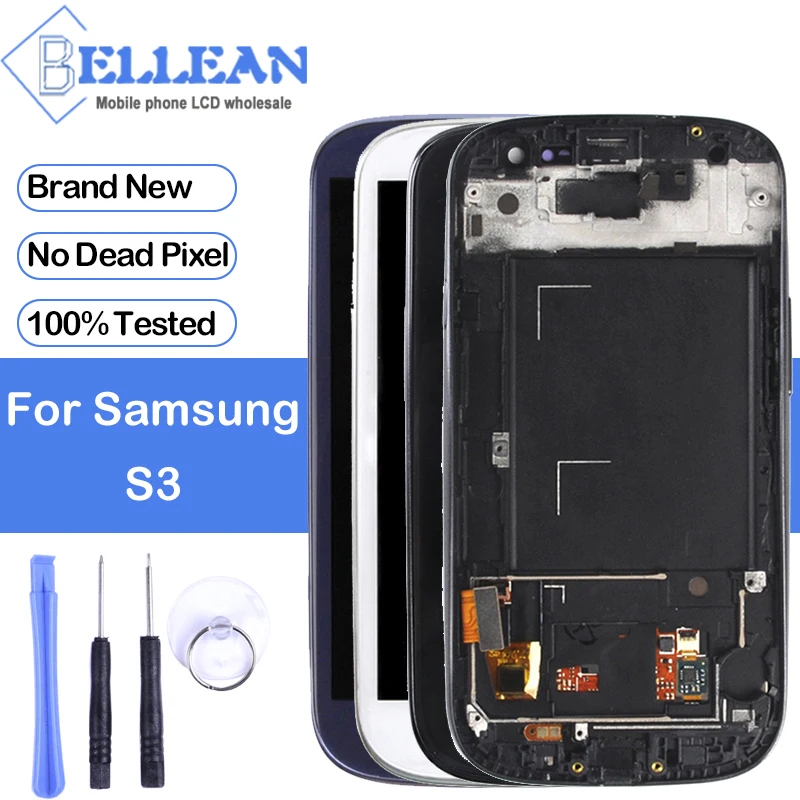 

Dinamico 4.7Inch I535 Lcd For Samsung Galaxy S3 Lcd i9300 i9300I I9301 I9305 I747 Display With Touch Screen Digitizer Assembly