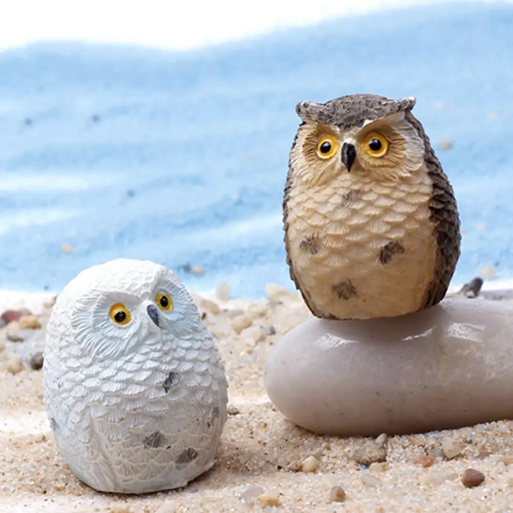 Miniature Owls Garden Craft Terrarium Figurine Diy Landscape Decor Miniature Owls Garden Craft Terrarium Figurine Diy Landscape Decor Night Owl Crafts For Mini Fairy In Figurines Miniatures From