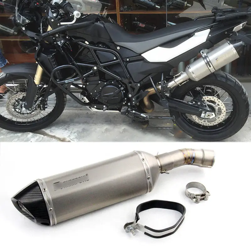 Слипоны для BMW F650 F700 F800GS Мотоцикл выхлопная труба глушителя 51 мм титановый сплав