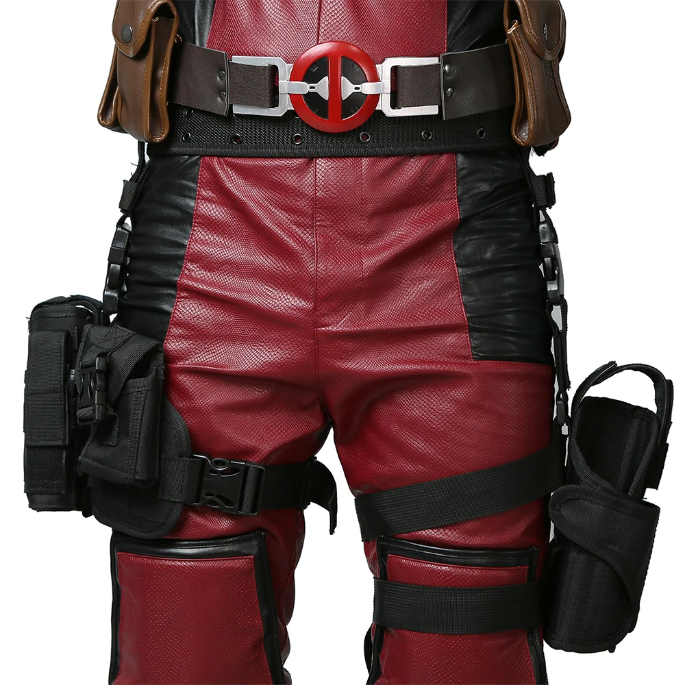 Тактическая Сумка для ног Deadpool сумка косплея из фильма аксессуар костюма Черная