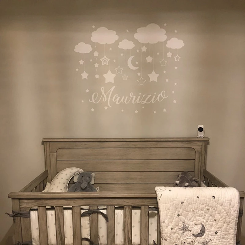 Moon Star Wall Stickers Kids Room Decor