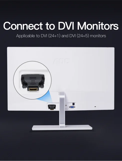 Adattatore DVI A HDMI - Bidirezionale 24+5 Pin, 1080p Full HD - Foto 12