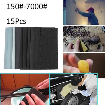 

57*140mm Silicon Carbide Wet And Dry Sand Paper Polishing Mix 150-7000 Grit 15x