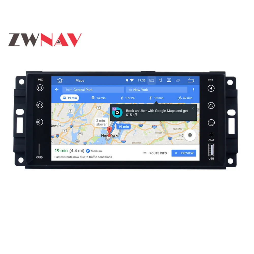 Автомобильный мультимедийный плеер GPS Android 8 0 Octa Core Для Jeep/wrangler/patriot/compass/journey