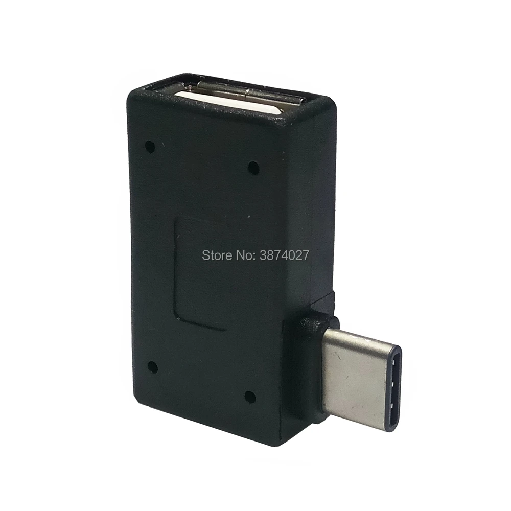 Тип type-c и разъемом спецификации Usb type-c OTG USb3.1 мужчина к USB2.0 Женский 90 градусов влево и вправо под углом OTG адаптер конвертер для Macbook/Letv телефон