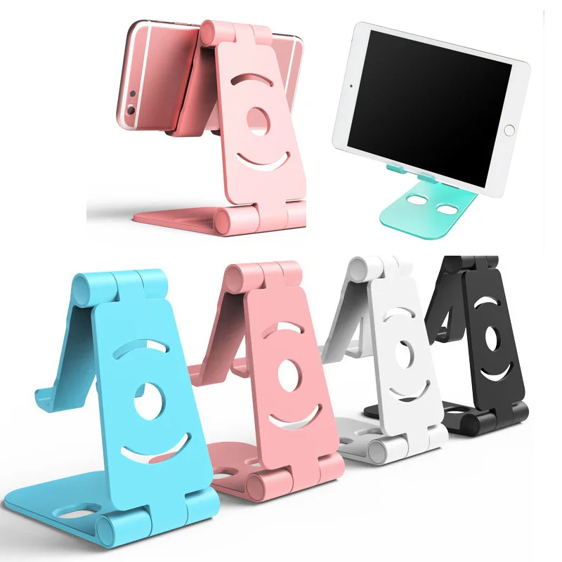 Mini phone holder Multifunctional double folding car phone holder bracket PC Lazy desktop stand