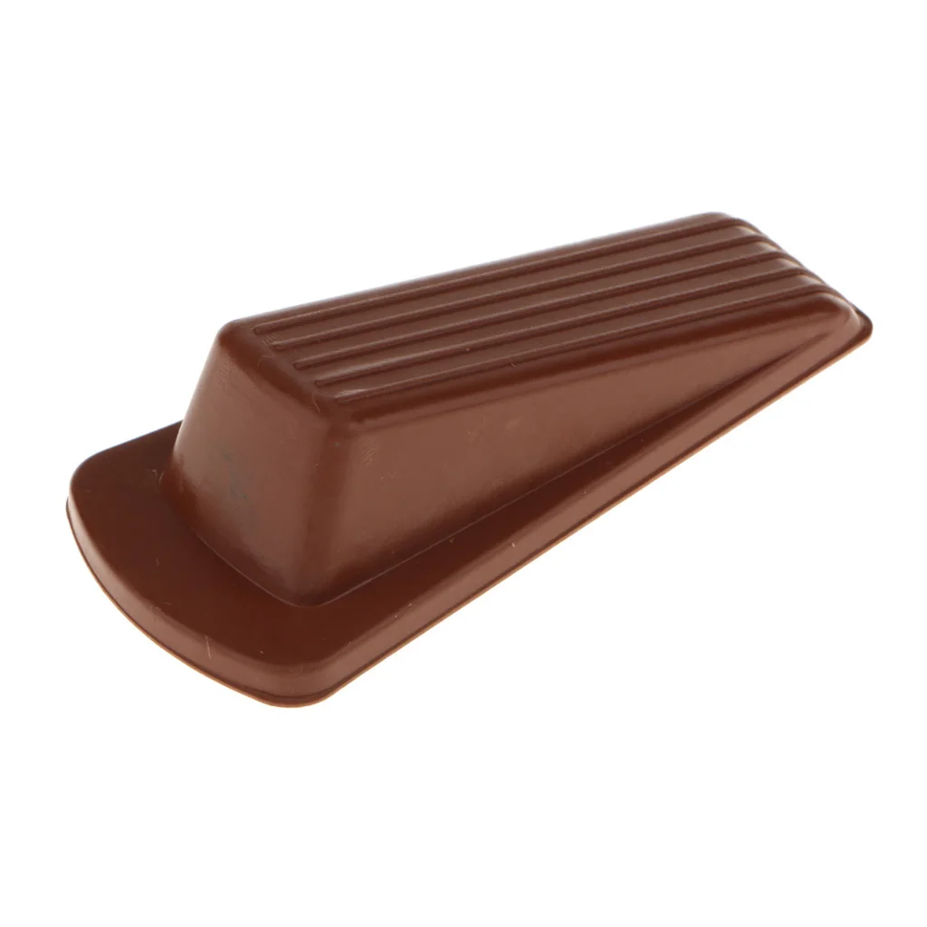Rubberish Door Stop Doorstopper Interior Floor Doorstop Door Jammer Door Catcher Brown/Black/White