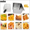 XEOLEO Commercial Gas  Deep Fryer Single Tank French/Chicken Fries Restaurant/Kitchen 6L Stainless Steel Food Processor 2