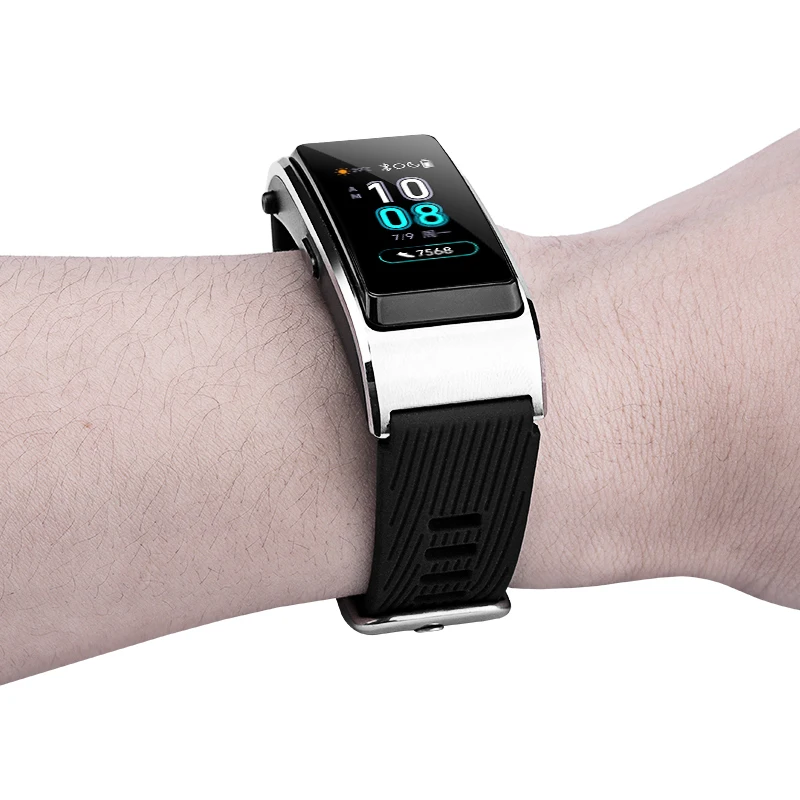 

Band width 18mm Silicone Strap For Huawei Talkband B5 Smart Wristband Double Color Huawei Band B5 Sports band