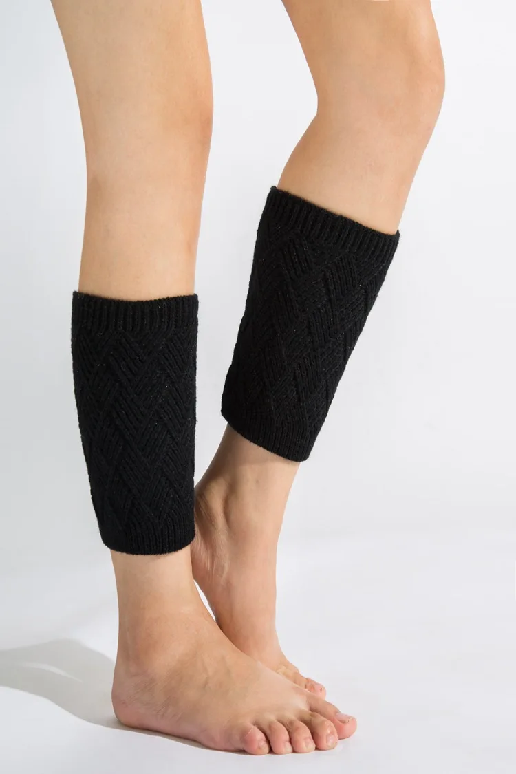 Для женщин гетры Зимние трикотажные ножки леди ромб загрузки манжеты теплые носки гетры Calentadores Piernas Mujer