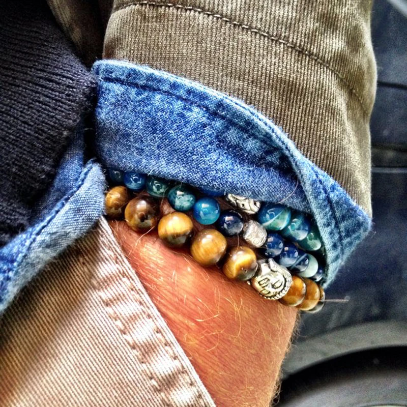 

men bracelets/charm/homme/Tiger eye stone Stones/beads/erkek bileklik/fashion/bangles Bracelet Men Wooden bead pulsera hombre