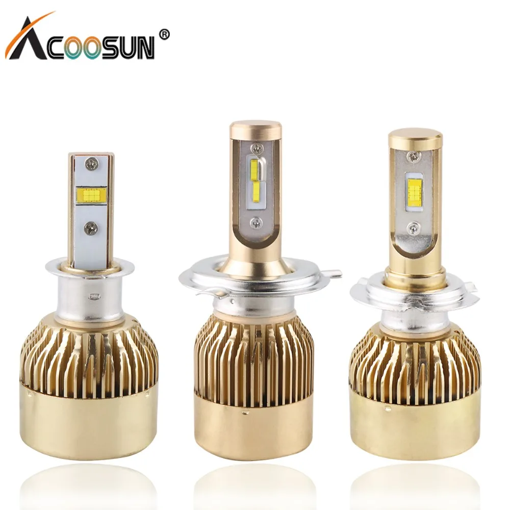 

Car-styling H4 H7 LED Headlight SUV Bulbs H1 H3 H11 9005 9006 12V 76W 9600LM 6000K Auto Replacing LED Car Light Lighting Source