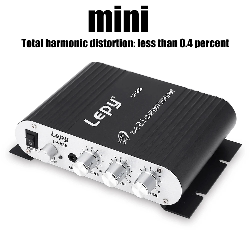 Lepy Automobile Three Channel MiNi Portable Amplifier Mega