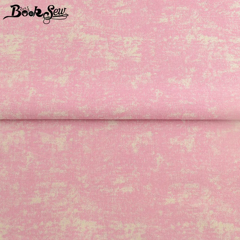 Booksew African Ankara Fabric Dye Pink Cotton Linen Cloth DIY Bag Curtain Tissus Au Metre Patchwork Sewing Material Tablecloth