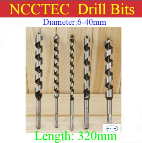 

[320mm length] 6 8 10 12 13 14 15 16 18 20 22 24 25 26 28 30 32 34 35 38 40mm diameter wood Spiral screws drill bits/12.8'' long