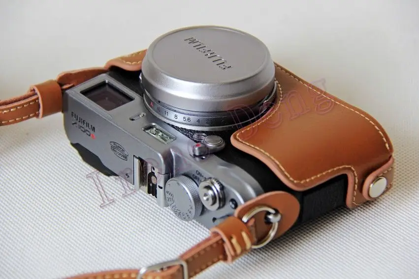 New Genuine Real Leather camera Half case bag cover for FUJI FUJIFILM