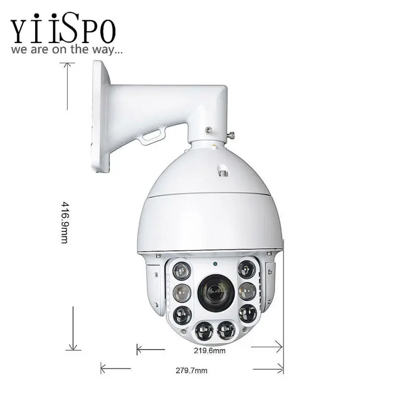 YiiSPO камера видеонаблюдения IP 20X зум Высокоскоростная купольная сеть 1080P 960P