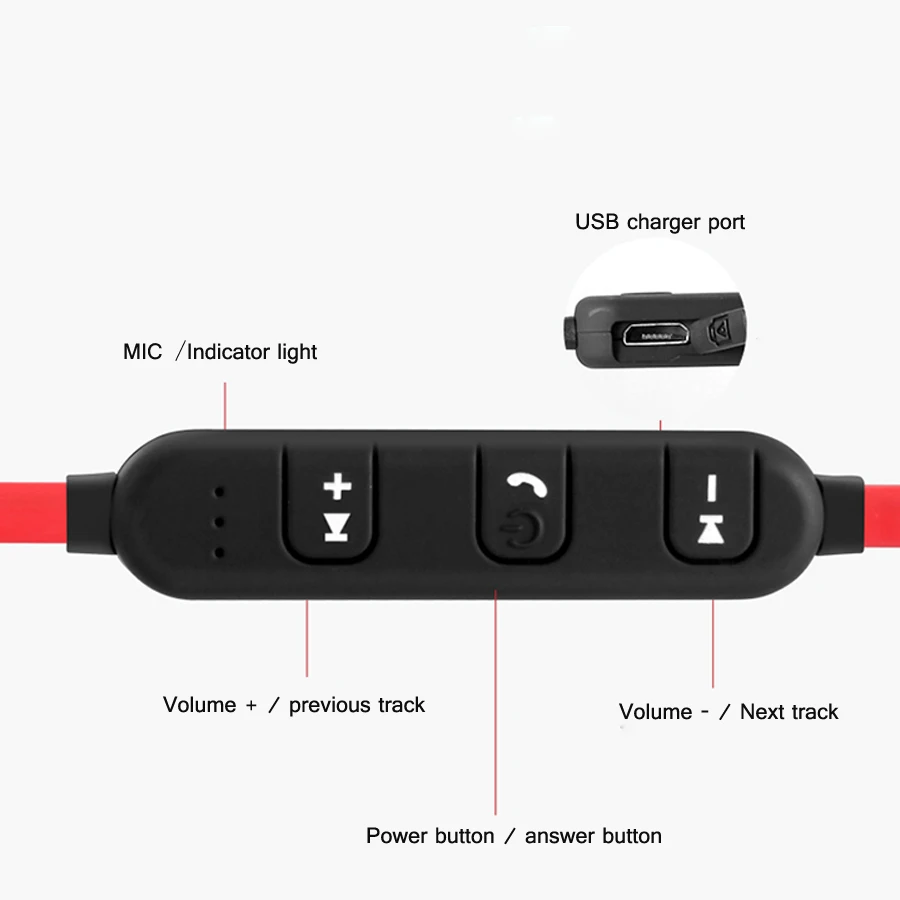 Bass Bluetooth наушники беспроводные наушники Спортивная гарнитура с микрофоном Стерео магнитные Blutooth наушники для мобильного телефона