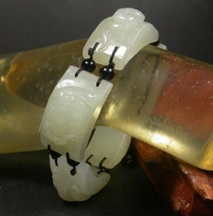 

002014 Certified Chinese Natural Hetian Nephrite Jade Bead Wudu (A0427) Bracelet