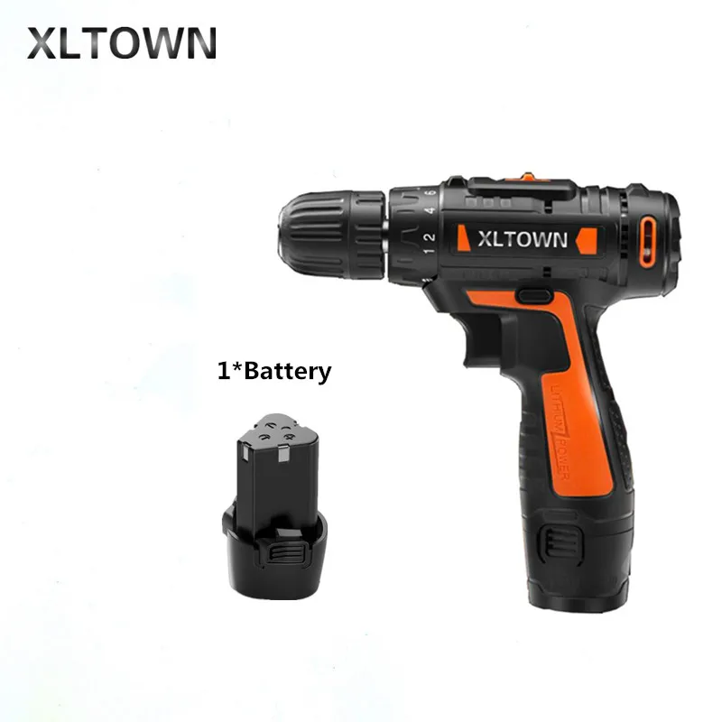 

Xltown12v Cordless Mini Electric Drill Multi-energy lithium battery electric screwdriver Two-speed hand Electric drill