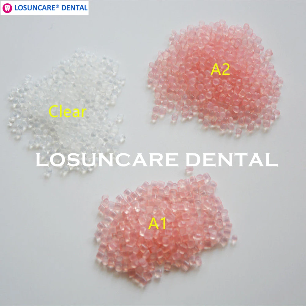LOSUNCARE 1 bag Denture Valplast Material Pink Clear Color Dental