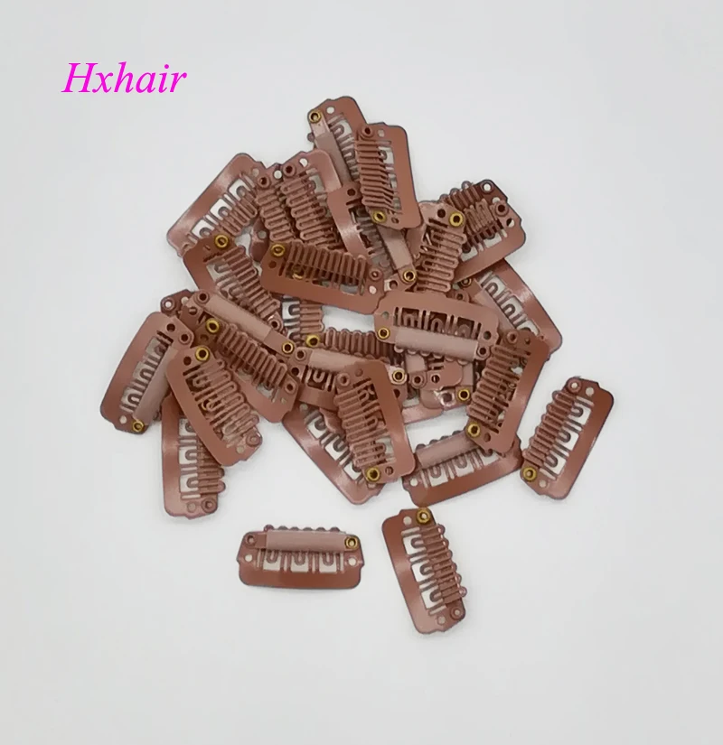 Freeshipping 500pcs 24mm Wigs Snap Clips / Toupee Snap Clips for Hair