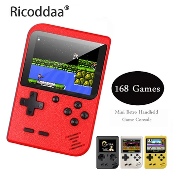 

Video Games Console 8 Bit Retro Mini Pocket Handheld Game Player Built-in 168 Classic Games Best Gift For Child Nostalgic Player