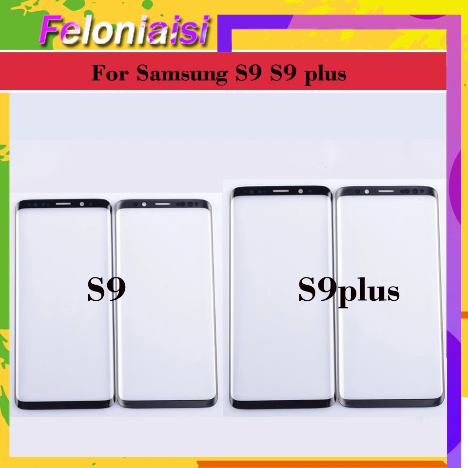 

10Pcs/lot For Samsung Galaxy S9 G960 G960F SM-G960F S9 Plus G965F SM-G965F Touch Screen Front Glass Panel Outer Glass Lens