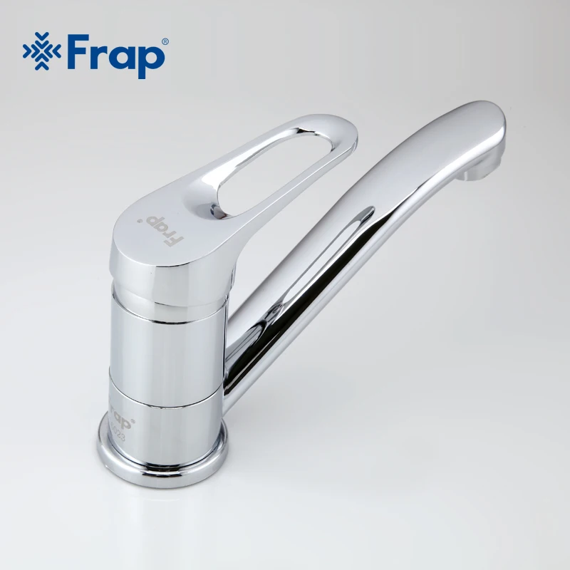 Günstig Frap Wasserhahn Küche Chrome Finish Deck Montiert Einzigen Handgriff Heiß Kalt Wasser Wc Möbel F4513 2