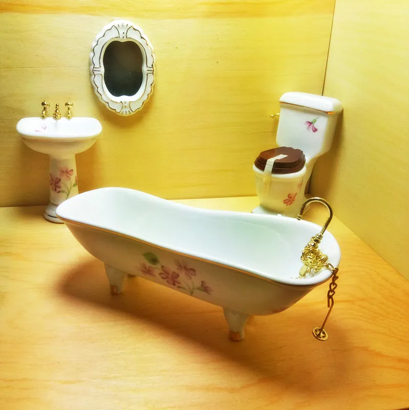 4 قطع 1/12 مصغرة دمية أطفال بيت الدمية أثاث الحمام مجموعة حمام الأطفال لعب نتظاهر اللعب 4 قطع 1/12 مصغرة دمية أطفال بيت الدمية أثاث الحمام مجموعة حمام الأطفال لعب نتظاهر اللعب