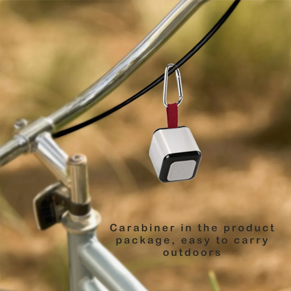 HIPERDEAL Мини Bluetooth динамик с карабином Поддержка 2 соединения для душа Ванная