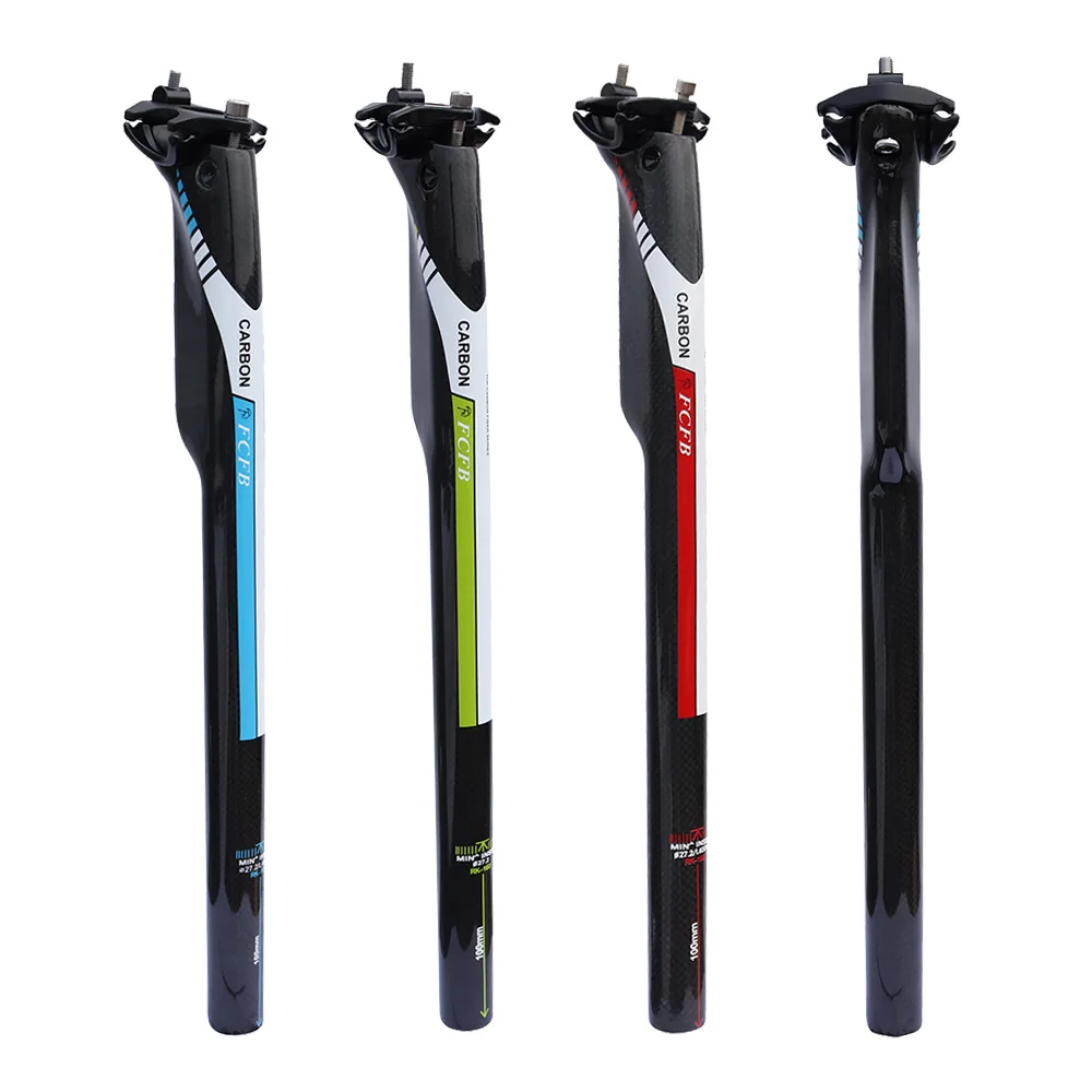 2016 FCFB 3K green blue red seatpost small resistance Carbon fiber road