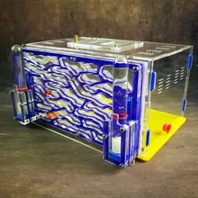 Муравейник D2 с кормлением области и 2 водонапорных башен муравьи ферма мастерской Дети DIY Установка устройства игрушки Biolgy исследование Ant виллы