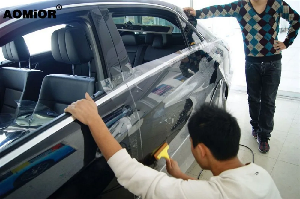  3 Layers Glossy PPF Clear Protection vinyl film For Vehicle Paint Motorcycle laptop skateboard Wrap