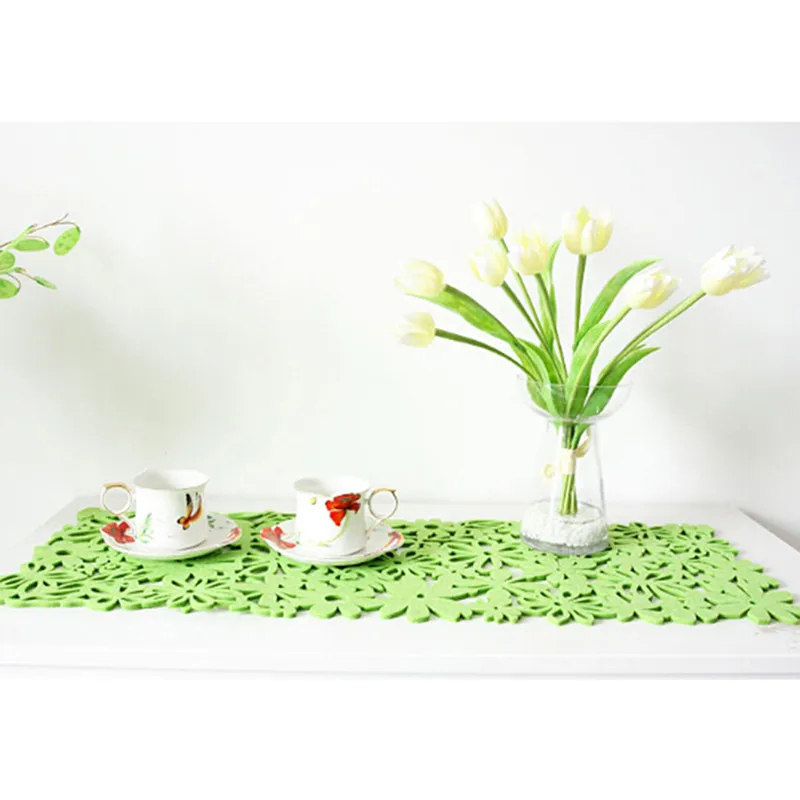 الجديد جوفاء شعر سماط عداء المفارش الجدول الحصير المنزلية زينة ورأى الجدول حصيرة سطح المكتب الديكور أدوات