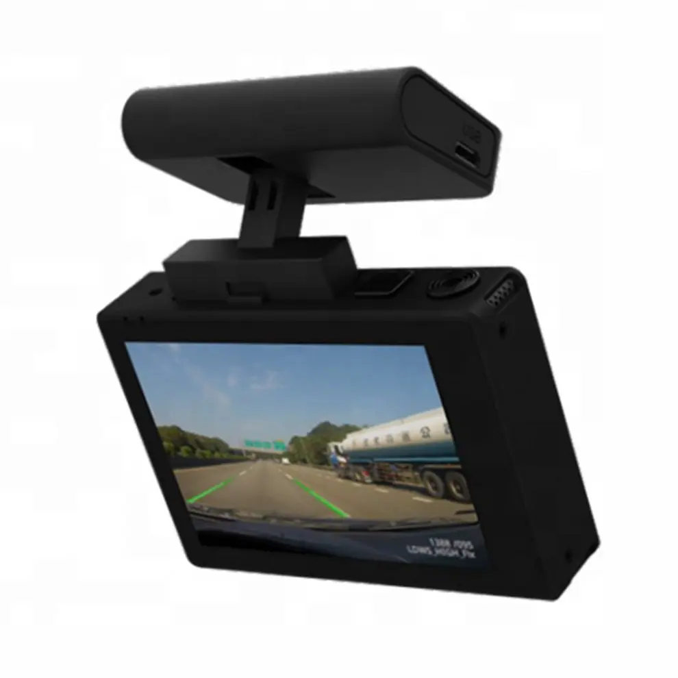 

4k Dual Camera Car DVR With Magnetic Mount Built In GPS 3 Inch Touch OLED Screen Dash Camera