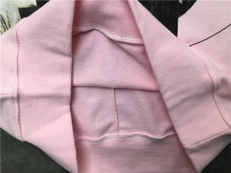 Новинка 19ss мужские розовые Девы Mary Shark Stars толстовки с капюшоном толстовки бархат хлопок Дрейк толстый флис улица хип хоп# H32