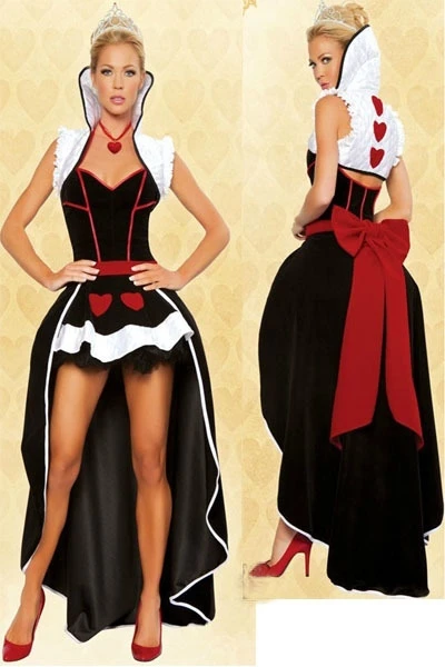 Костюм королевы покера, роскошный костюм фэнтези для взрослых девочек, сексуальное платье принцессы аниме, женское нарядное платье для вечеринки