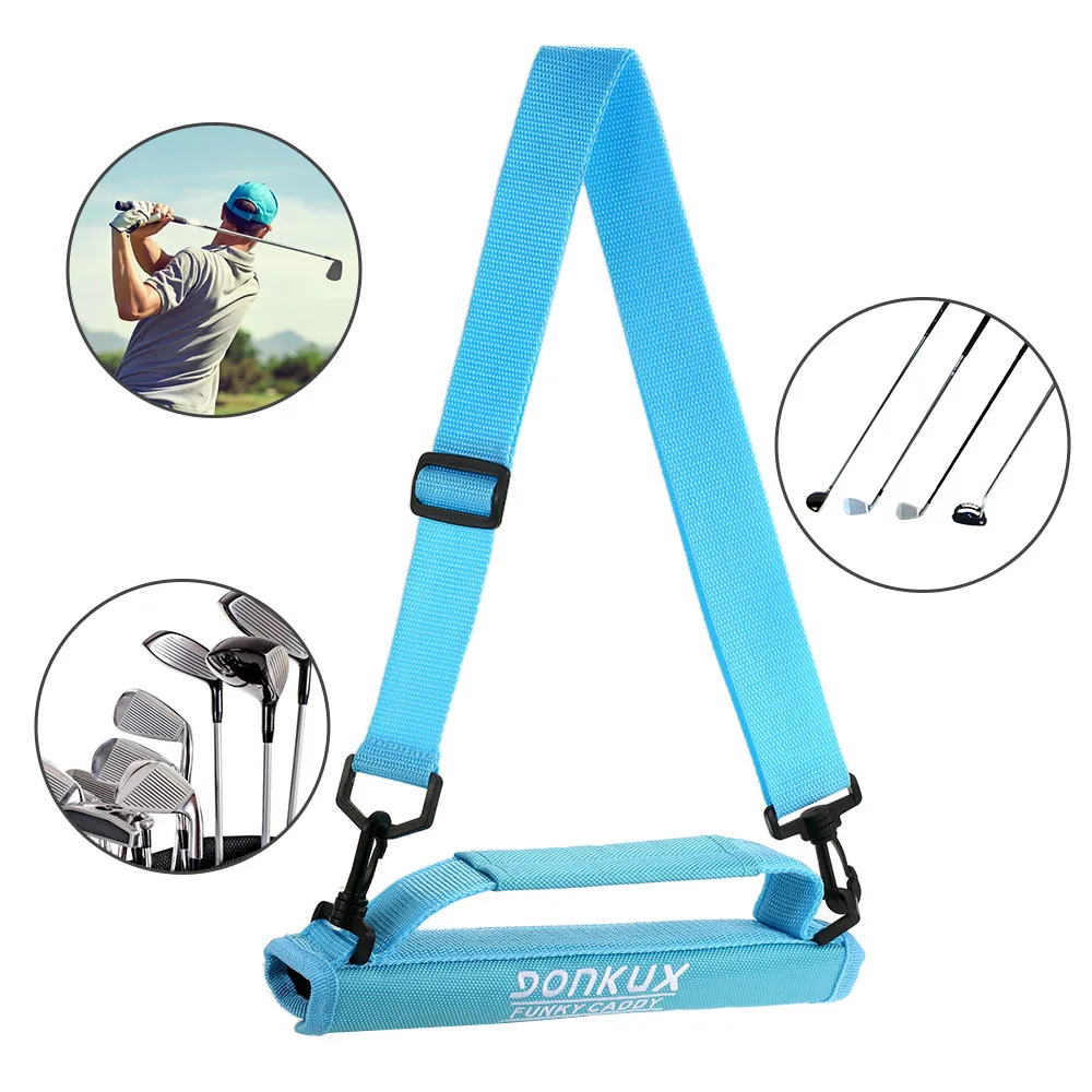 

GONKUX Portable Golf Club Carrier Bag Lightweight Golf Club Bag Nylon Club Carrier Sleeves with Shoulder Strap Shoulder Strap
