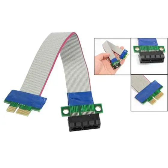 PCI Expres X1 PCI E Riser Card Extender Extension Ribbon Flex Relocate Cable R20 3