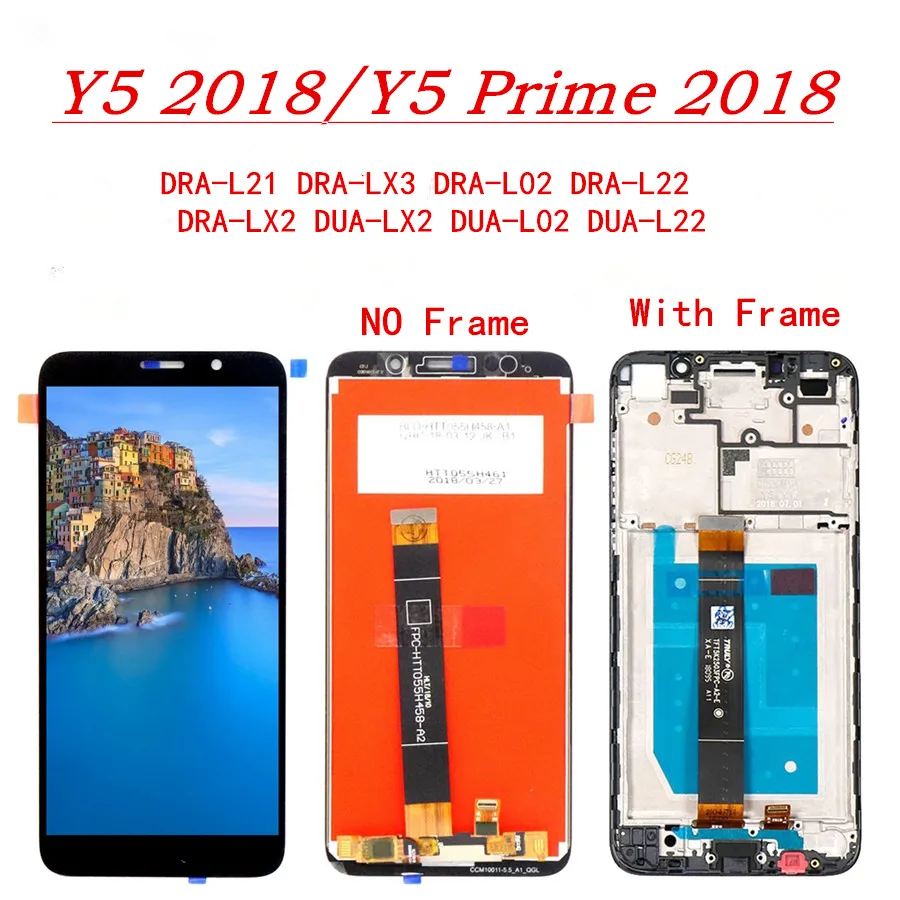 

For Huawei Y5 2018 Lcd Display Touch Screen Digitizer Assembly Replacement For Huawei Y5 Pro 2018 /Y5 Prime Screen Display Parts