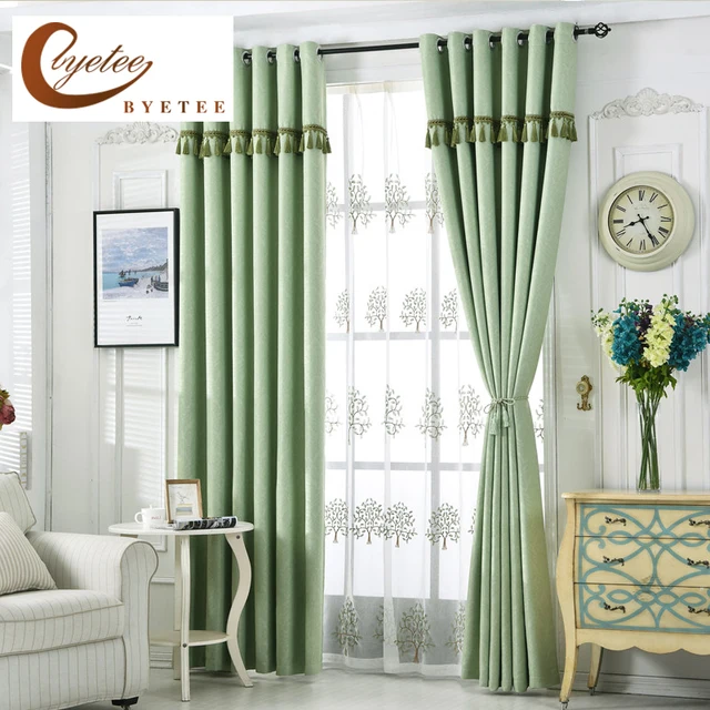 Byetee} Moderne Wohnzimmer Vorhang Für die Schlafzimmer Grünen ... Byetee} Moderne Wohnzimmer Vorhang Für die Schlafzimmer Grünen ...