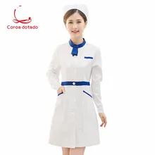 Униформа медсестры Корейская версия для похудения татуировки художника косметолога Стоматологическая аптека больница рабочая одежда комплект одежды