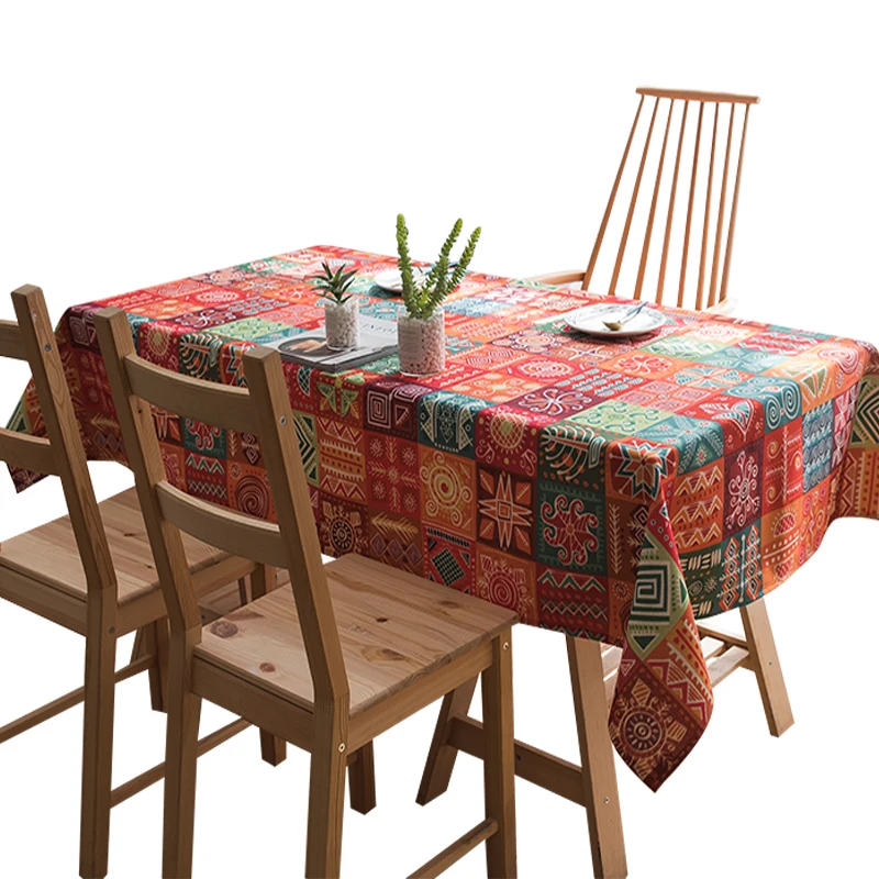 Nation Wind Kapok пеньковый стол ткань художественная скатерть прямоугольник увеличить создавать деревянные чашки для чая покрытие стола полотенце ткань решетки