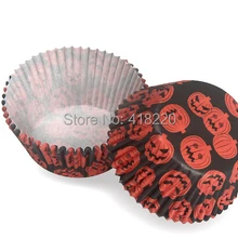 Экспорт Cup Cake выпечки чашки Хэллоуин тыква торт чашки булочки чашки